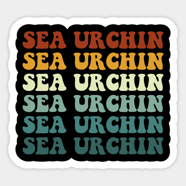 Sea urchin Repetation Funny & humor Sea urchins Cute & Cool Art Design Lovers Sticker by zyononzy